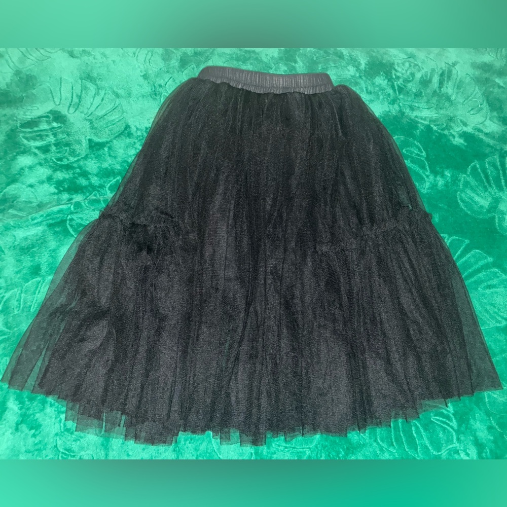 Goth princess black net skirt size 8 whimsigoth girl